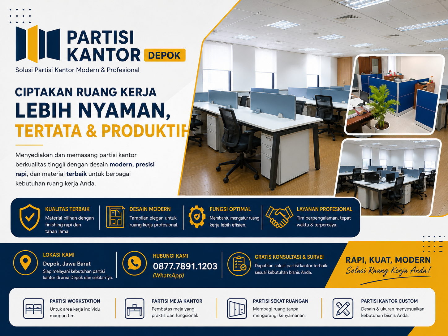 Partisi Kantor depok
