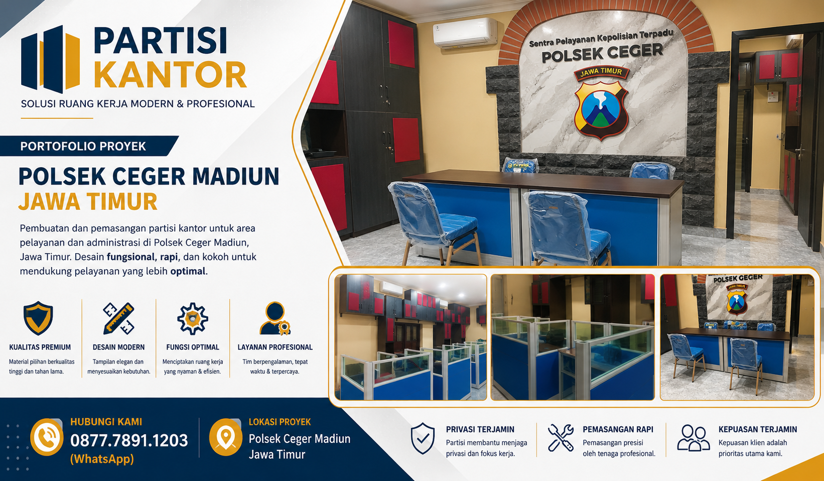 Partisi kantor Madiun