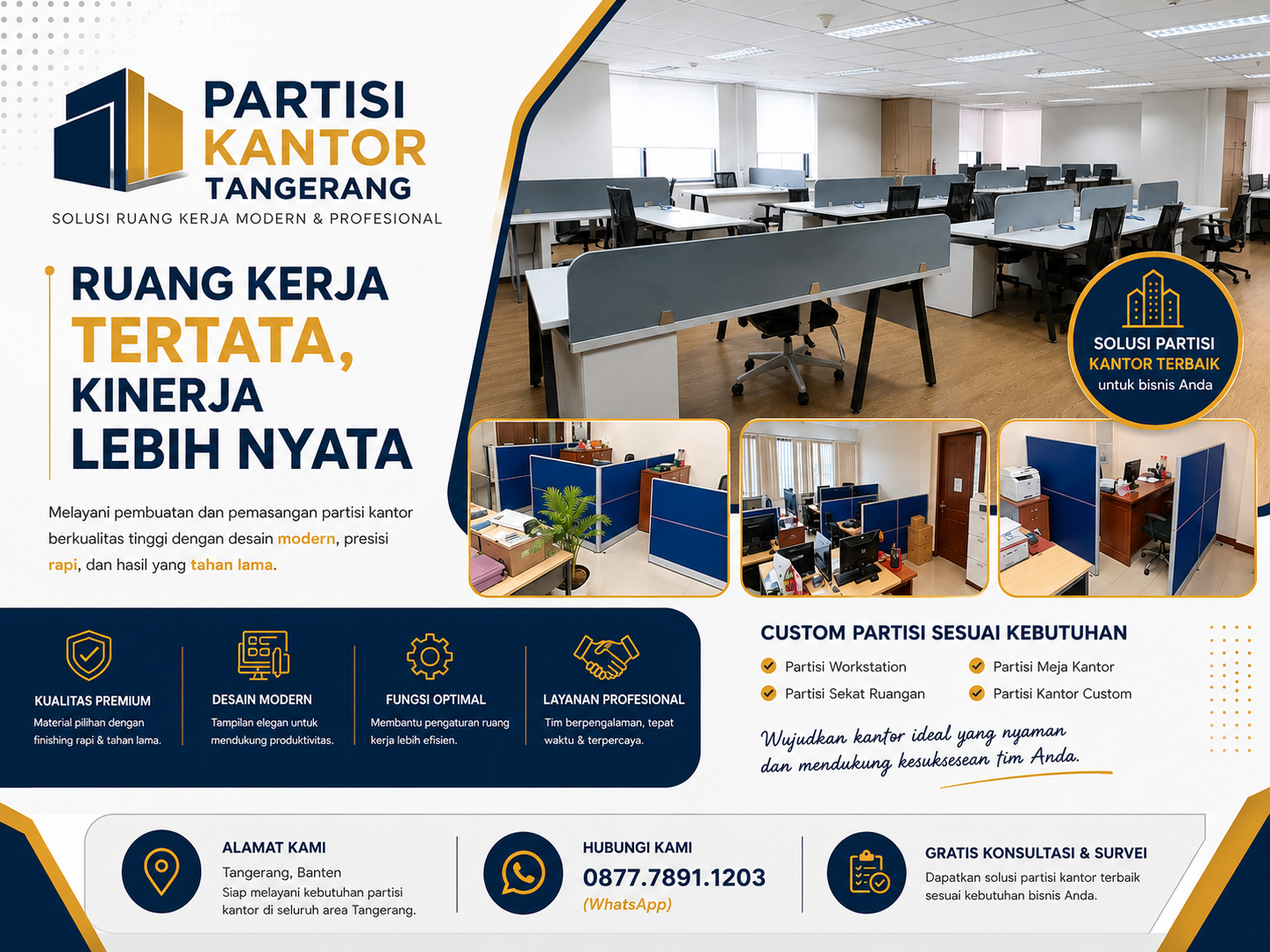 Partisi kantor tangerang