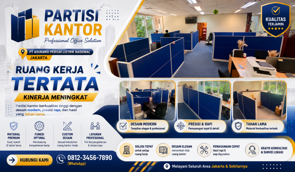 partisi kantor custom