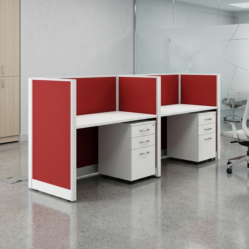 Partisi Kantor Full Fabric 2 Staff
